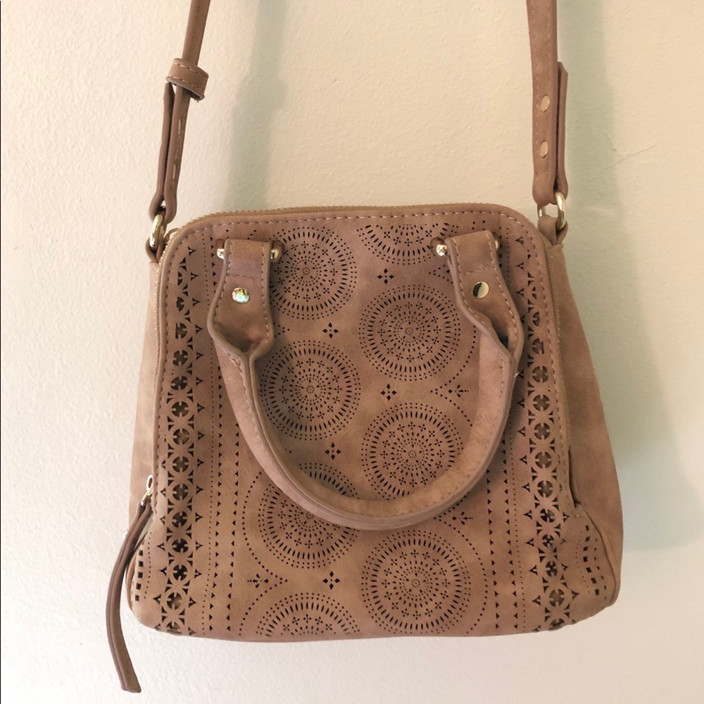 Cream Boho Crossbody Bag